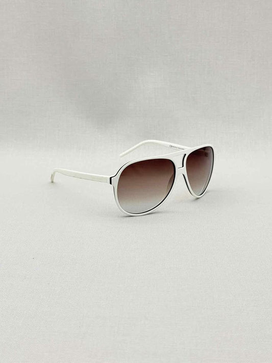 DIOR HOMME White & Black Sunglasses