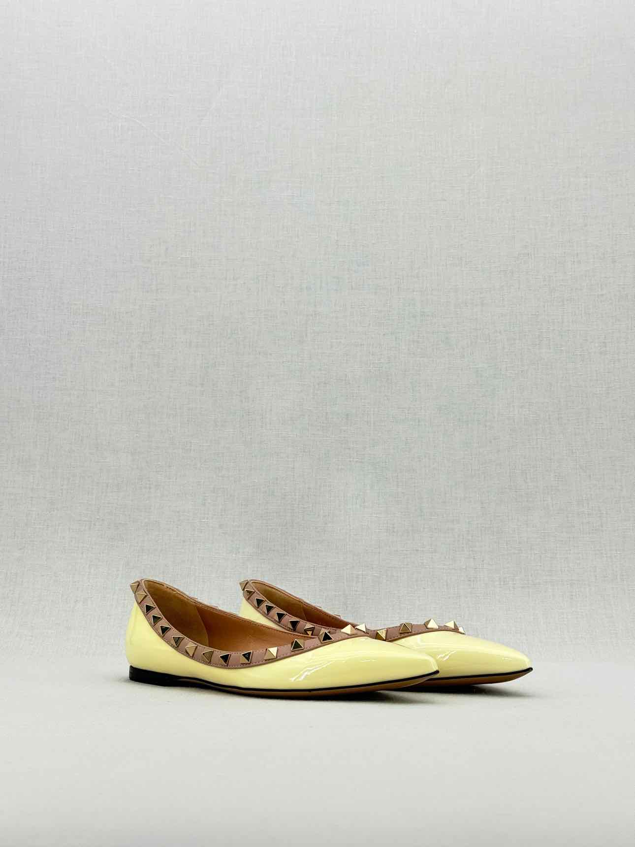 VALENTINO GARAVANI Yellow Size EU 35.5 Ballet Flats