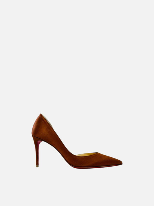 CHRISTIAN LOUBOUTIN Pointed Toe Bronze Pumps 37