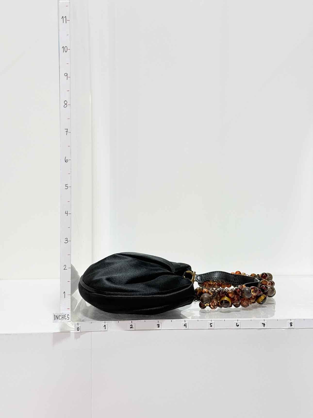 SALVATORE FERRAGAMO Gancini Black Clutch