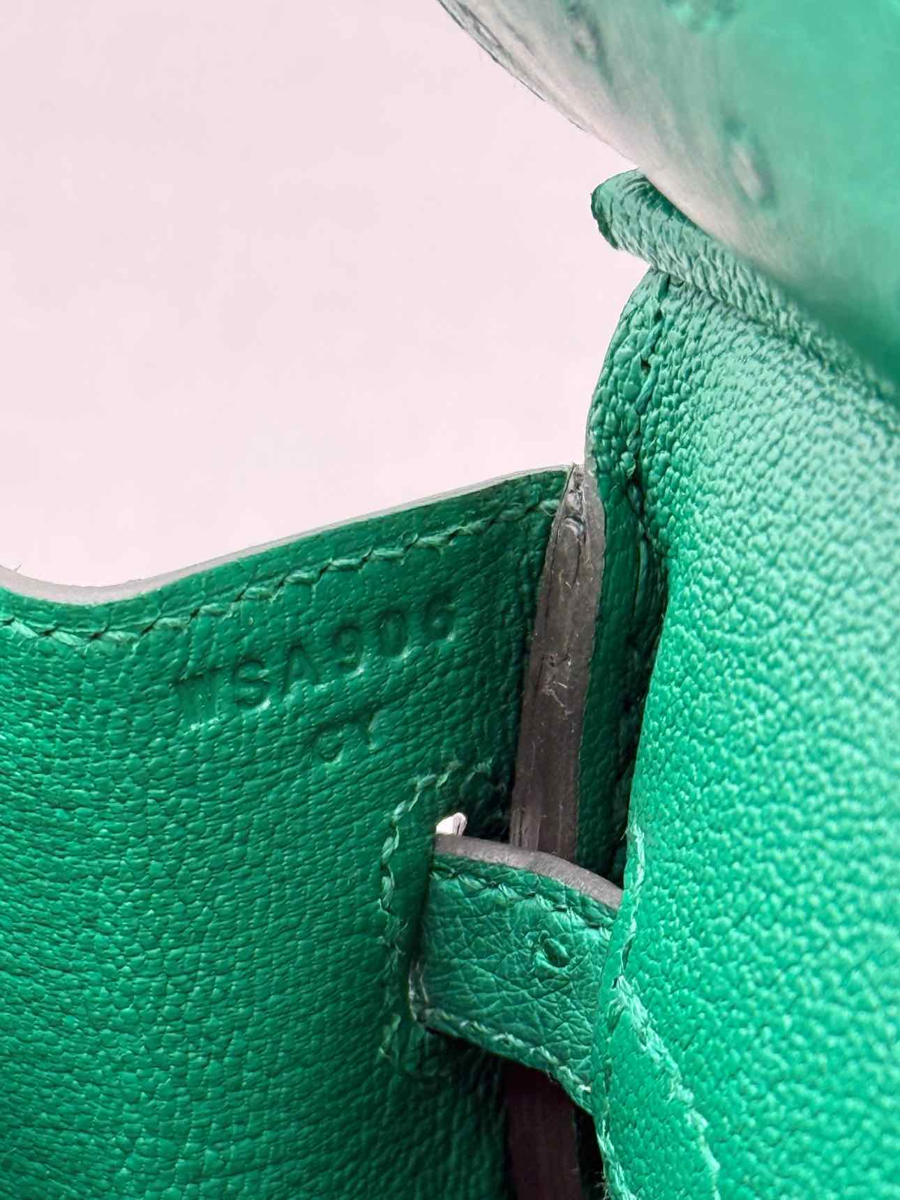HERMES Birkin Vert Vertigo Top Handle