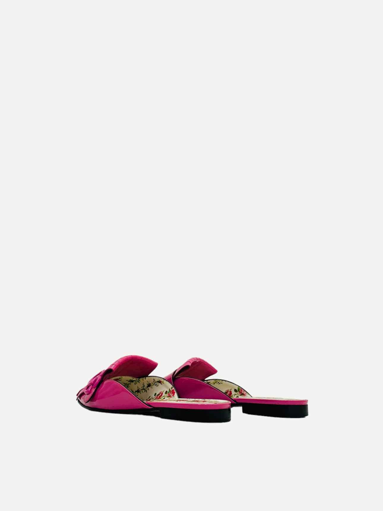 GUCCI Mule Fuchsia Flats 36.5