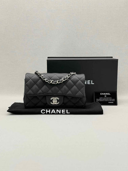 CHANEL Classic Black Quilted Shoulder Bag