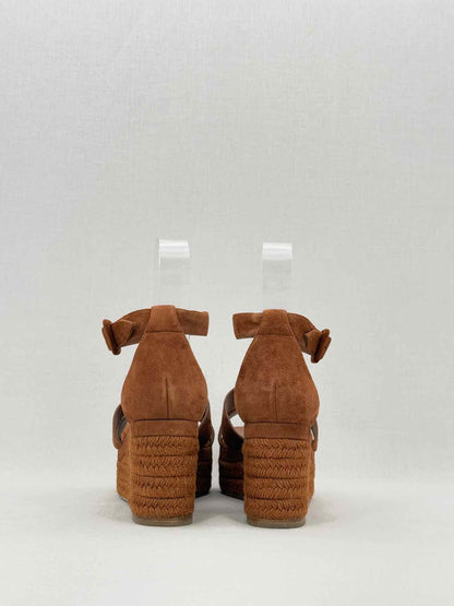 HERMES Elda Brown Size EU 39 Platform Sandals