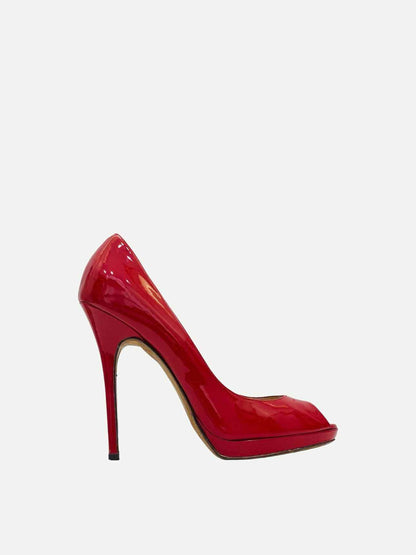 JIMMY CHOO Crown Red Pumps