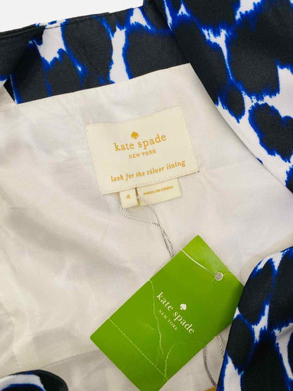 KATE SPADE A-Line Blue & White Printed Mini Dress US4