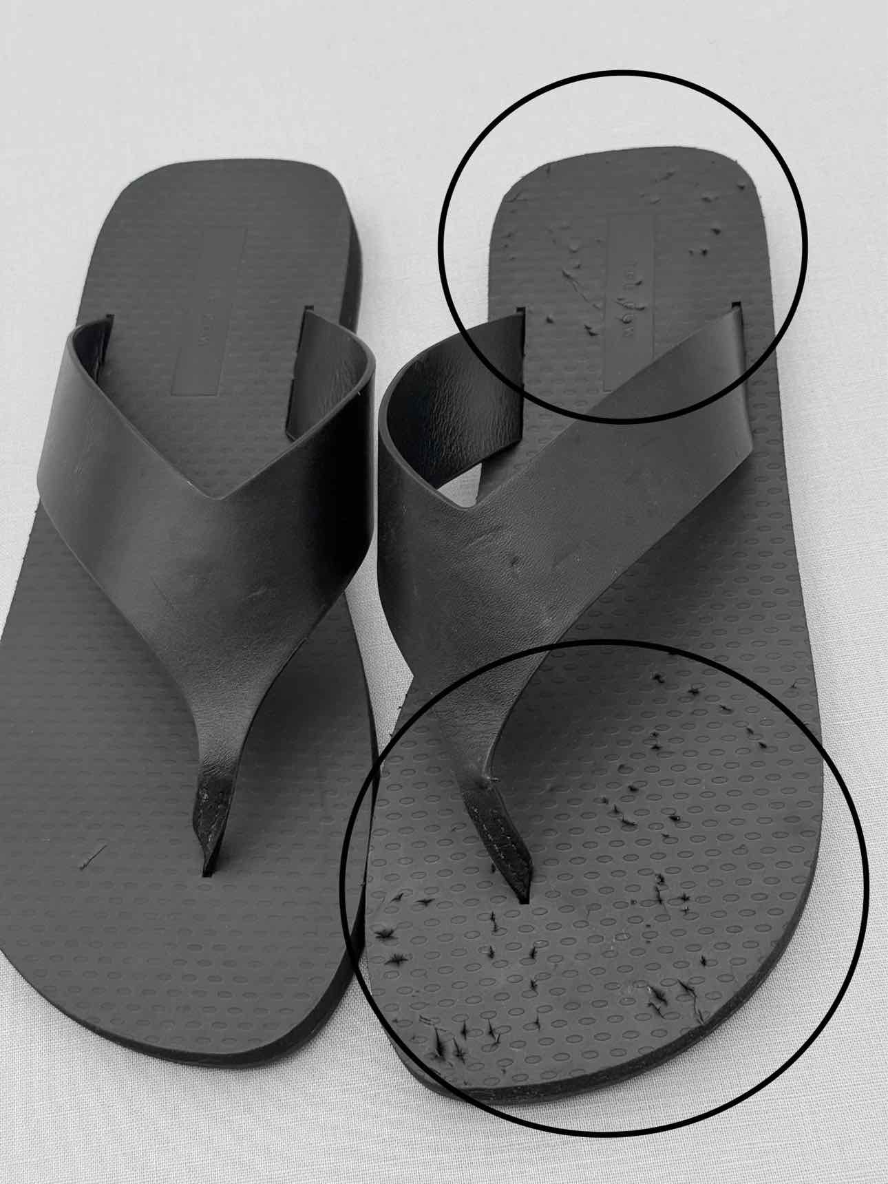 THE ROW Dune Classic Ginza Black Size EU 35 Flip flops