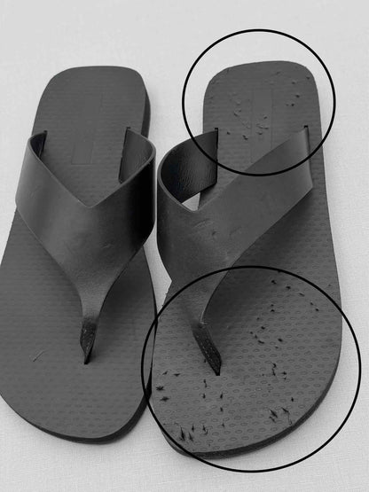 THE ROW Dune Classic Ginza Black Size EU 35 Flip flops