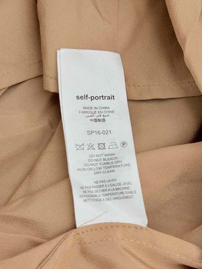 SELF-PORTRAIT One Shoulder Black Size US 0 Short Dress