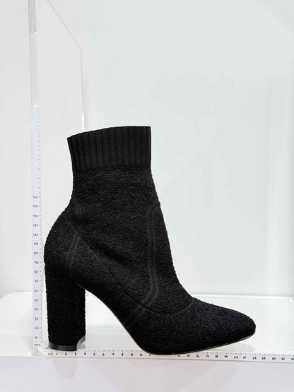 GIANVITO ROSSI Sock Black Size EU 37.5 Ankle Boots