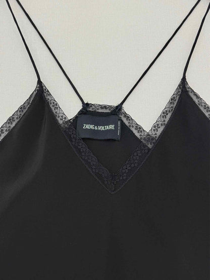 ZADIG & VOLTAIRE Black Lace Trim Size Small Camisole
