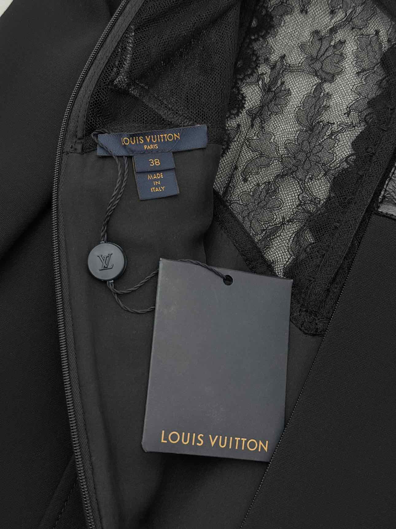 LOUIS VUITTON Black Size US 6 Short Dress