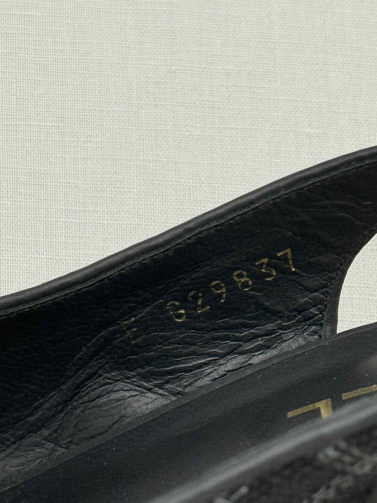CHANEL Black Checkered Size EU 39 Slingbacks