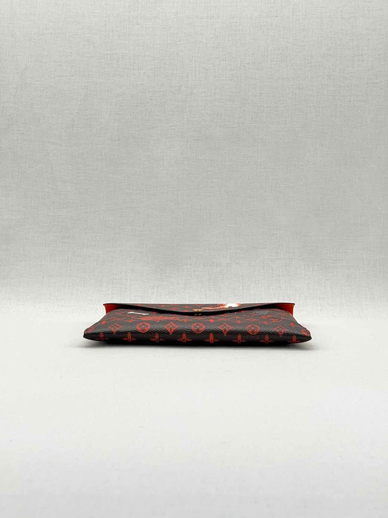 LOUIS VUITTON Black Multicolor Monogram Clutch