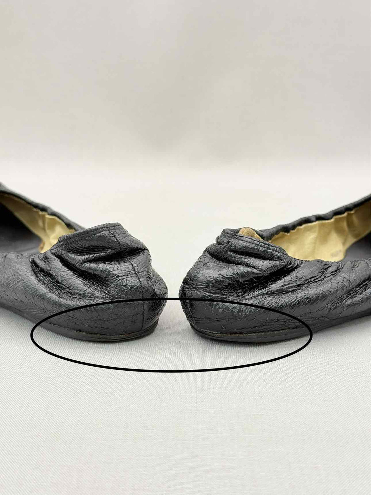 LANVIN Scrunch Black Size EU 38 Ballet Flats
