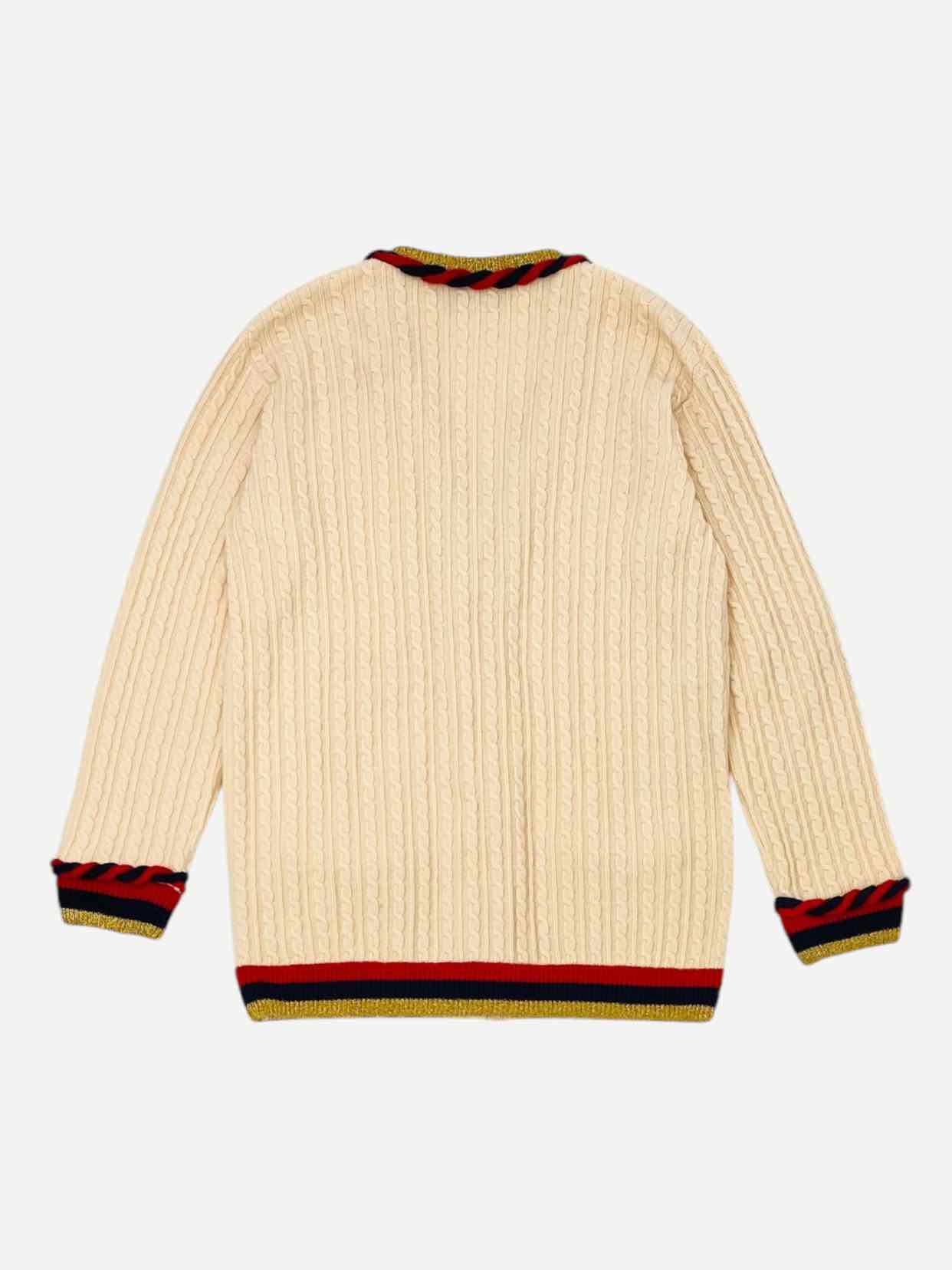 GUCCI Oversized Beige Cardigan