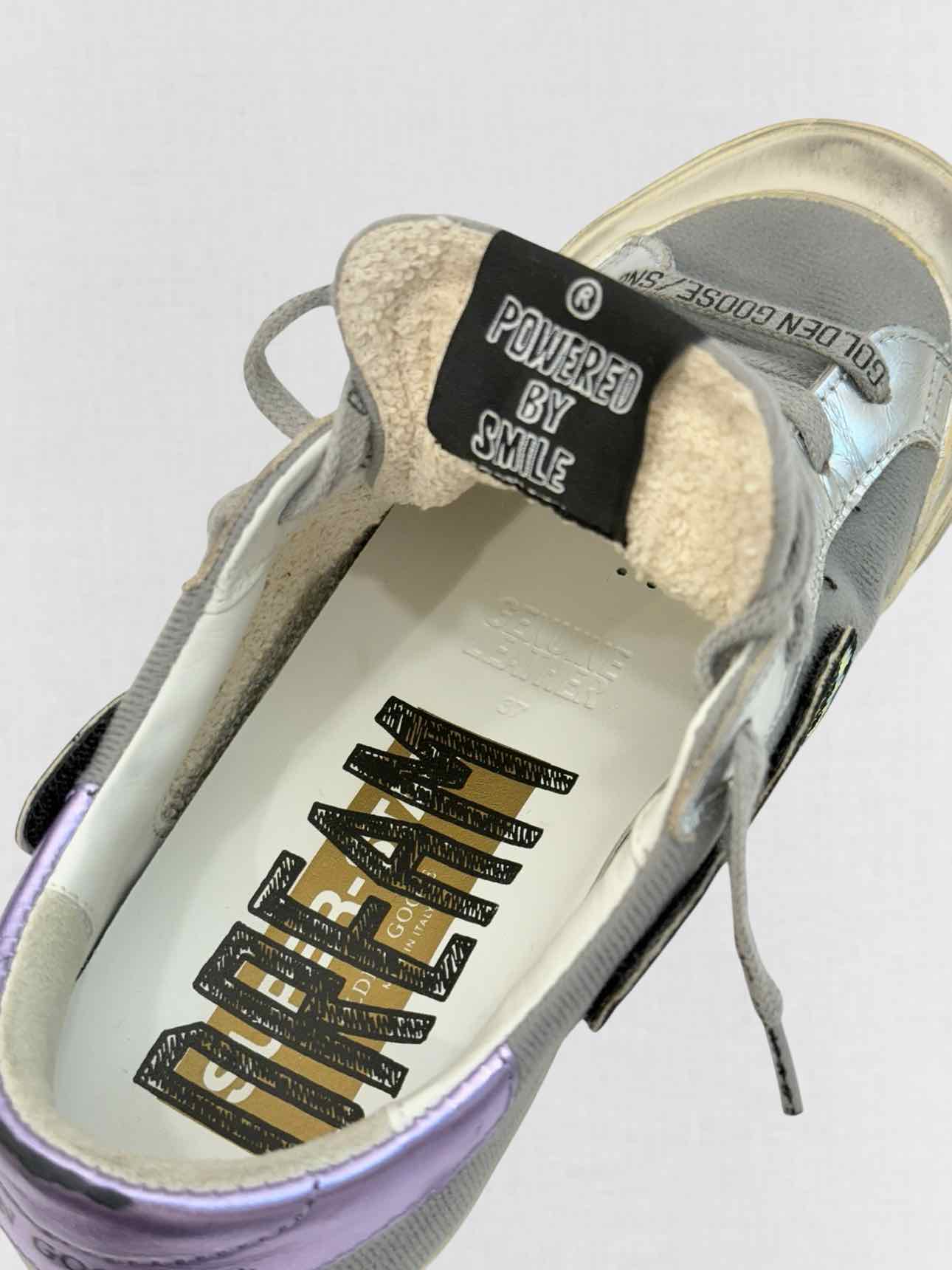 GOLDEN GOOSE Grey & White Size EU 37 Sneakers