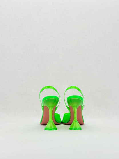 AMINA MUADDI Holli Glass Green Size EU 39 Slingbacks
