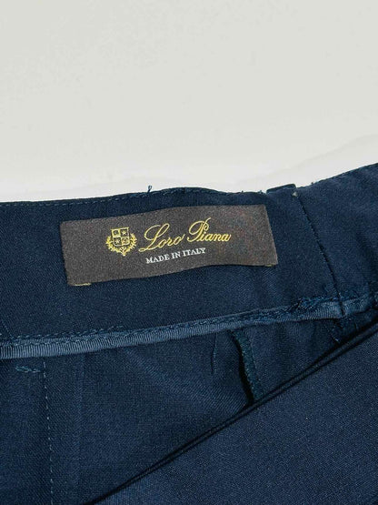 LORO PIANA Tailored Navy Size US 8 Pants