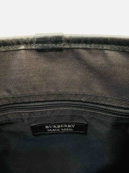 BURBERRY Nylon Black Nova Check Shoulder Bag