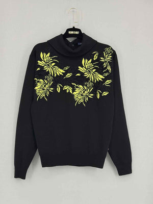 LOUIS VUITTON Black w/ Yellow Size XSmall Sweater