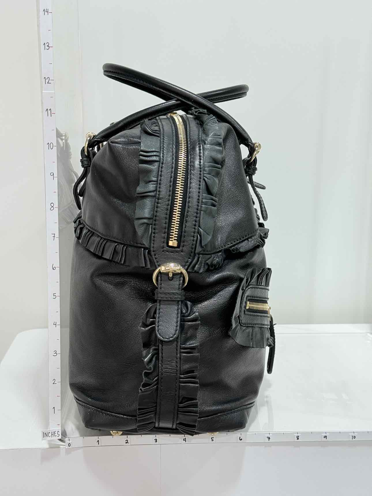 GUCCI Black Frilled Tote Bag
