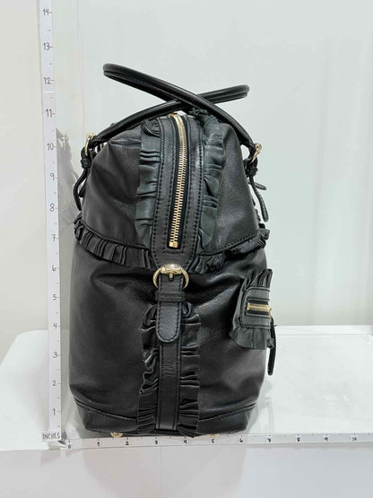 GUCCI Black Frilled Tote Bag