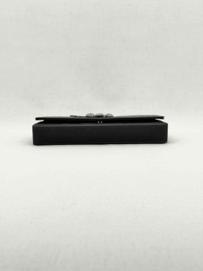 MANOLO BLAHNIK Envelope Black Clutch