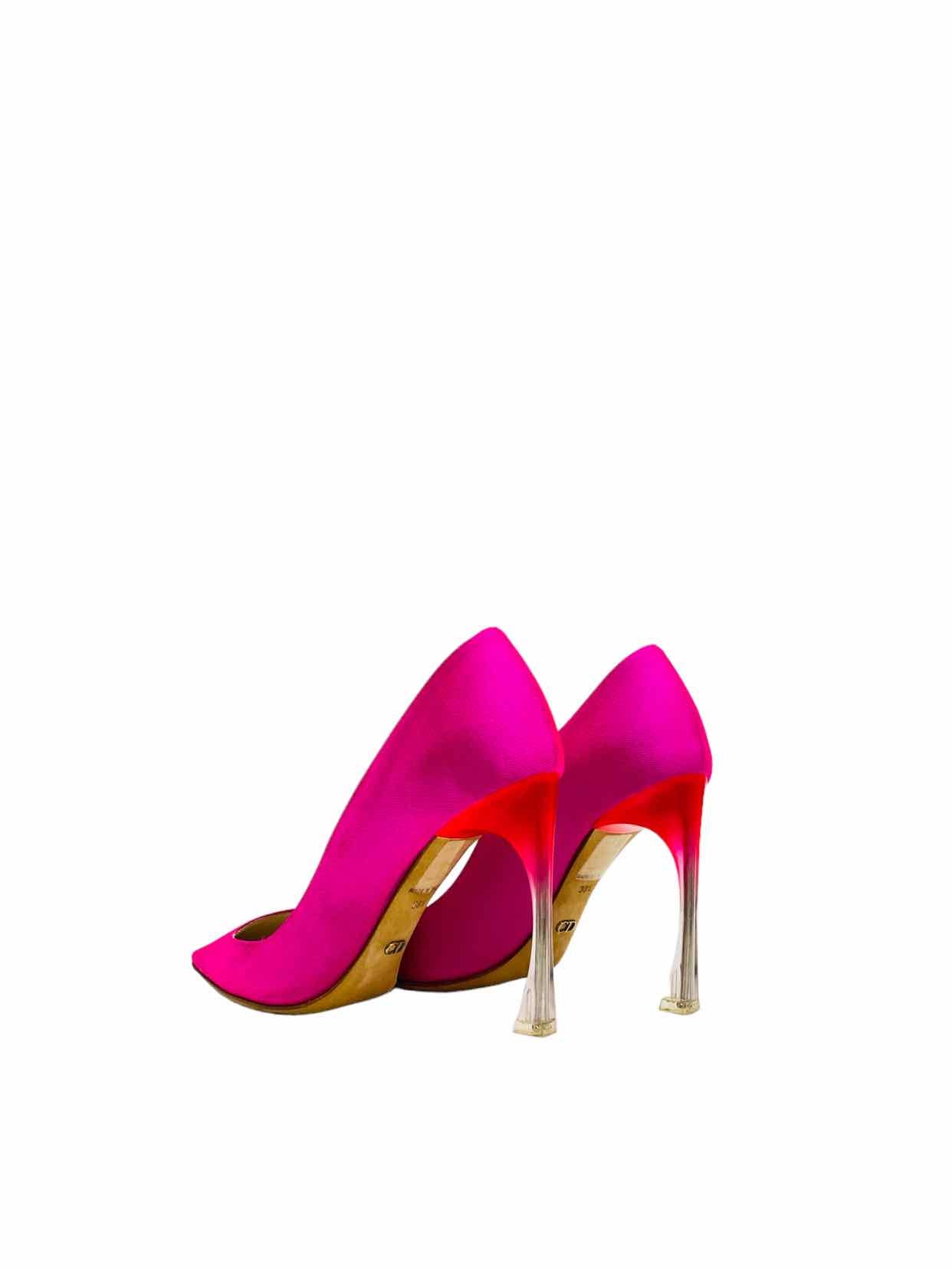 CHRISTIAN DIOR Pointed Toe Neon Pink Size EU 38.5 Pumps