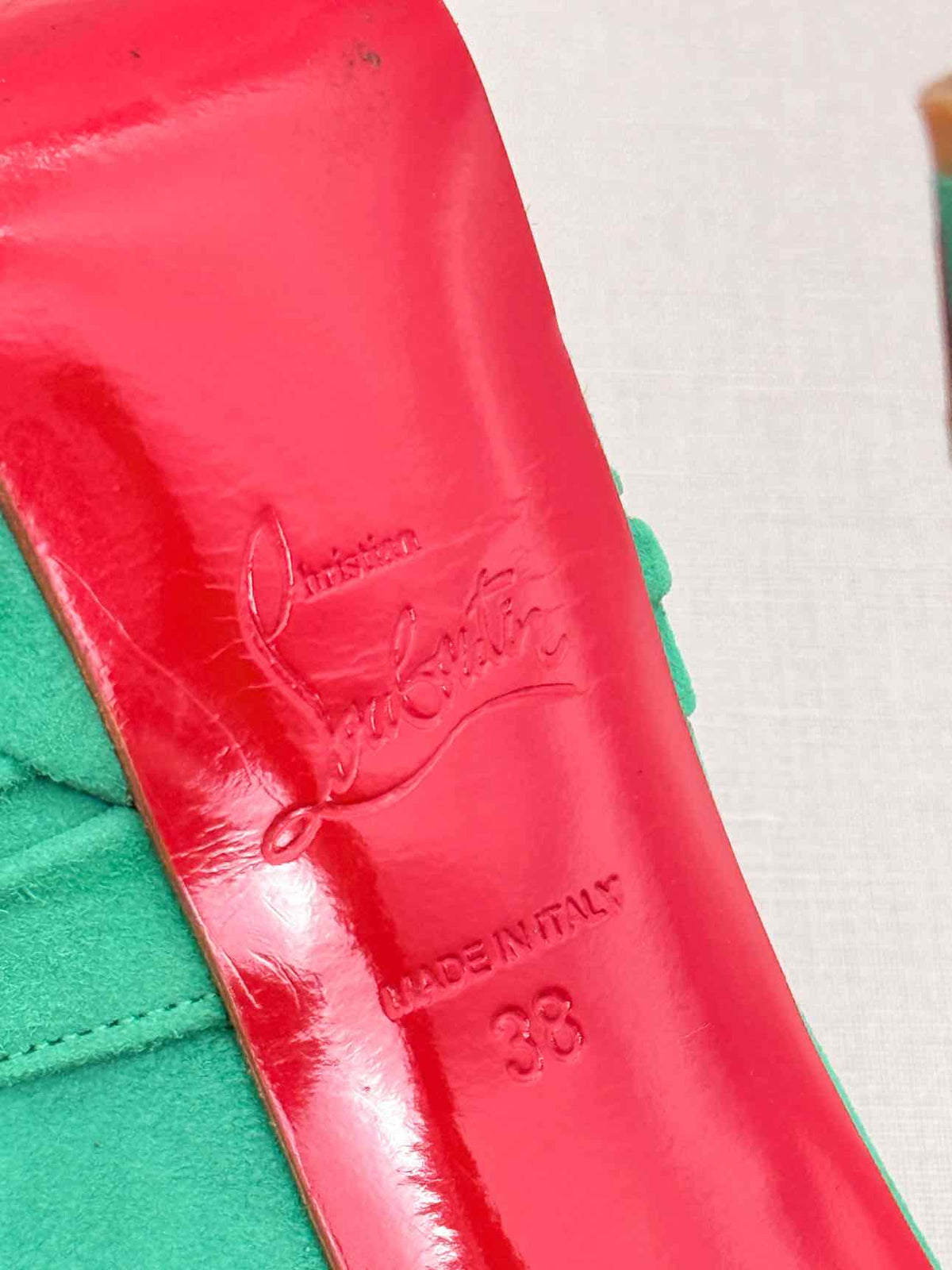 CHRISTIAN LOUBOUTIN Greissimo Green Size EU 38 Pumps