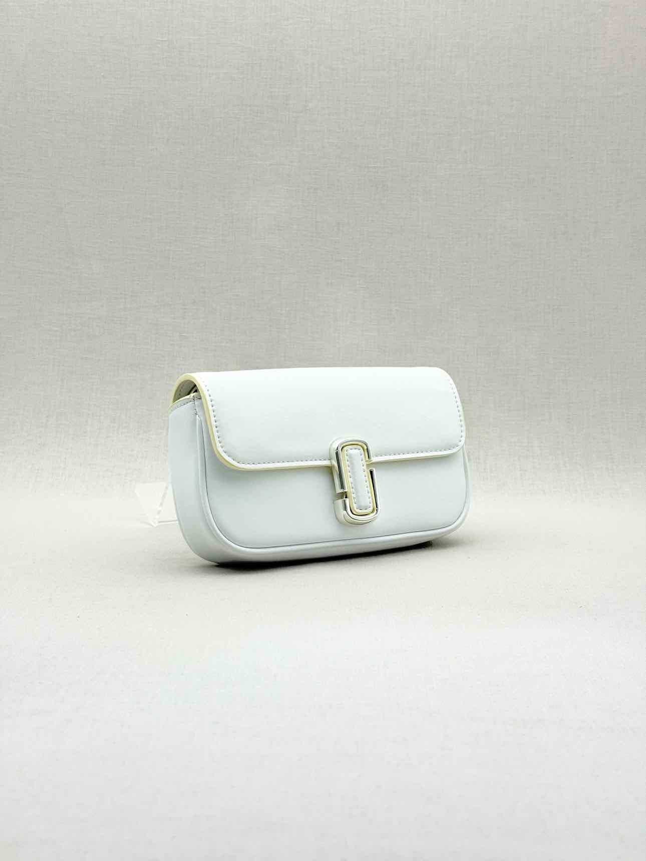 MARC JACOBS Mini The J Mark White Shoulder Bag