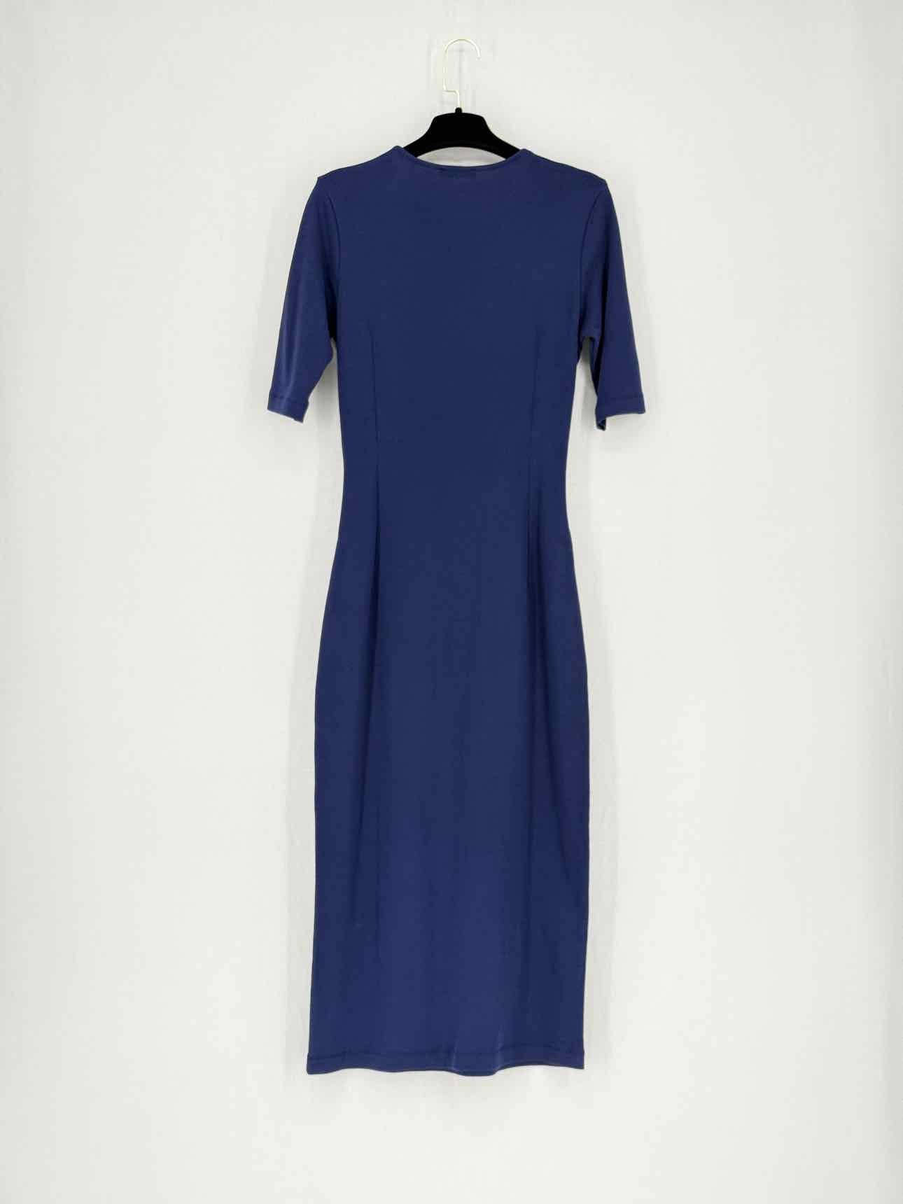 NINA RICCI Navy Blue Size Medium Midi Dress