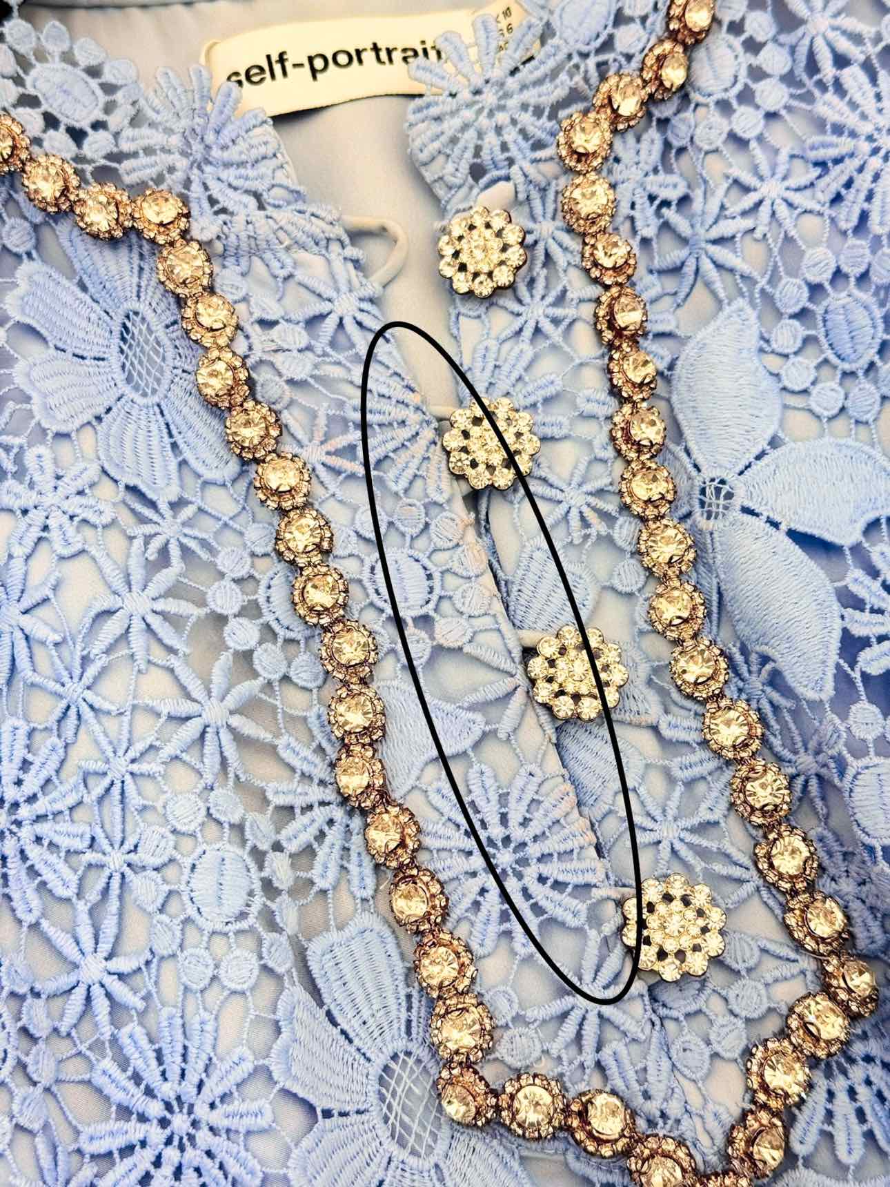 SELF-PORTRAIT Lilac Size US 6 Long Dress