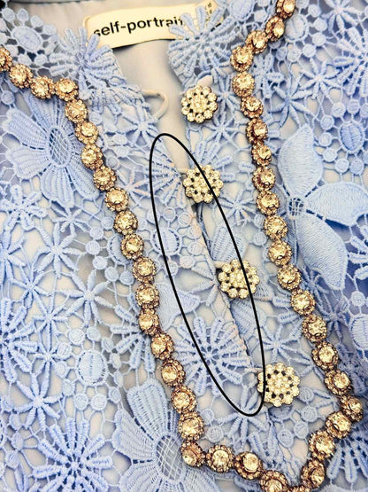 SELF-PORTRAIT Lilac Size US 6 Long Dress