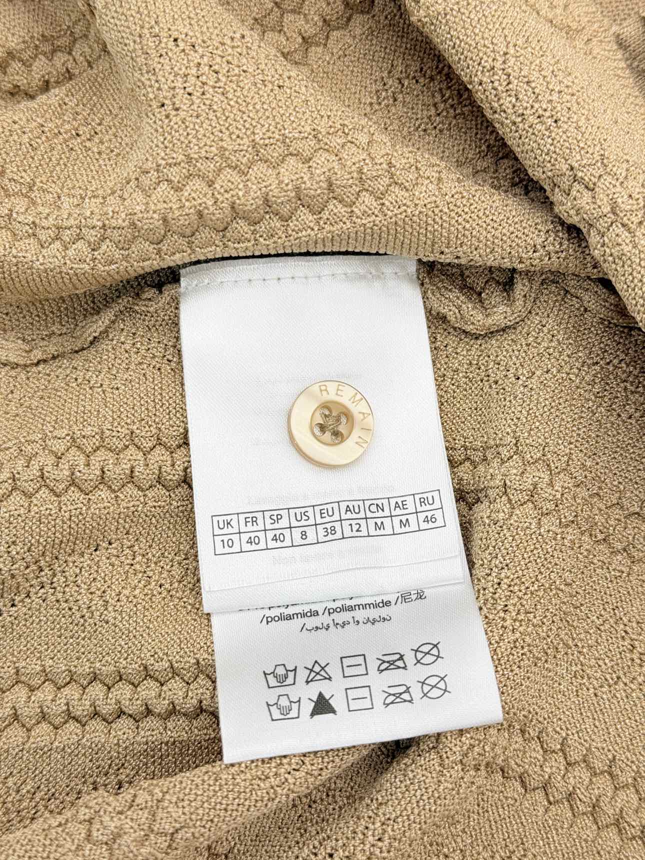 REMAIN Tan Rib Knit Size US 8 Outfit Set