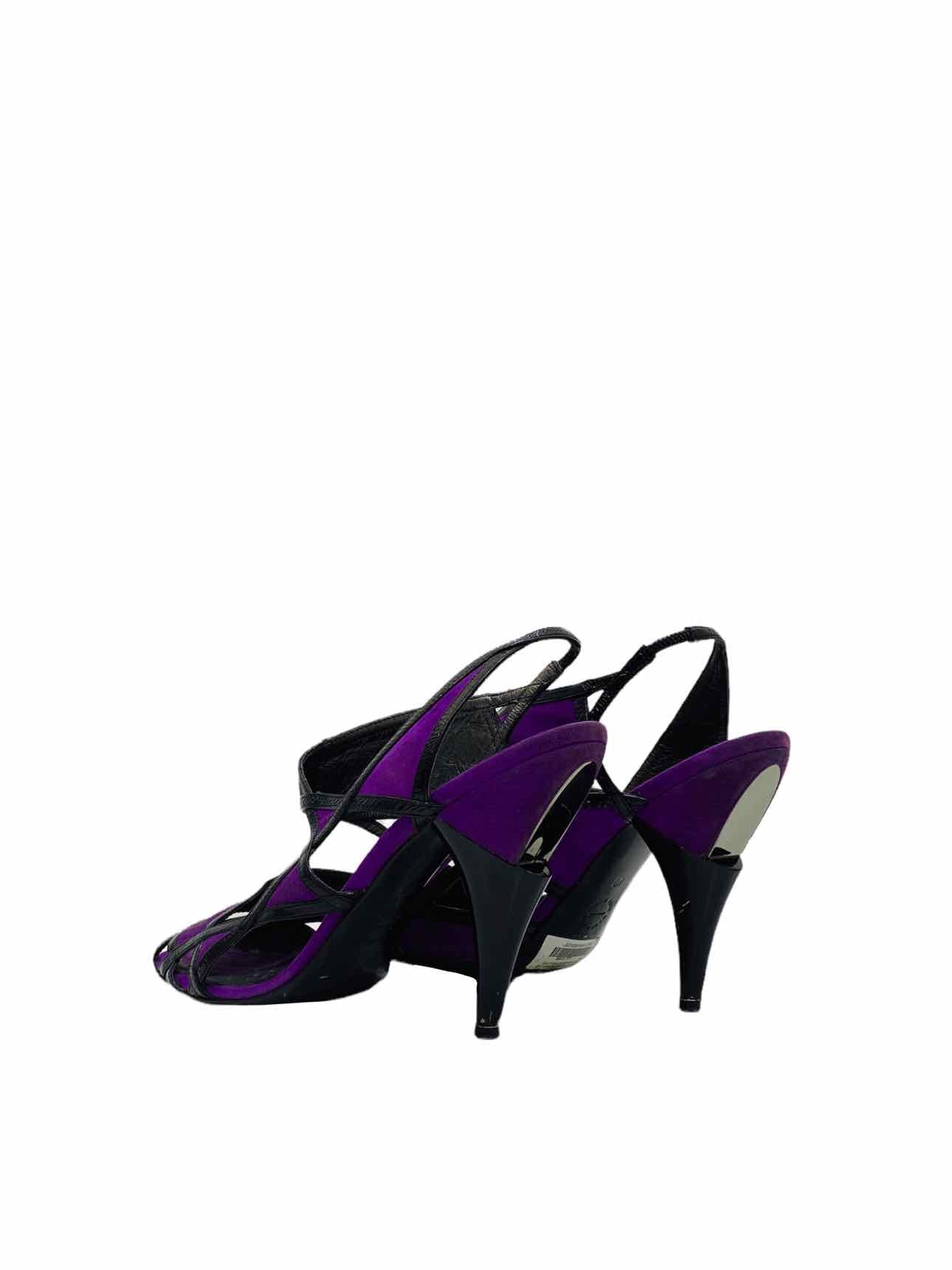 GEORGINA GOODMAN Purple & Black Heeled Sandals 40