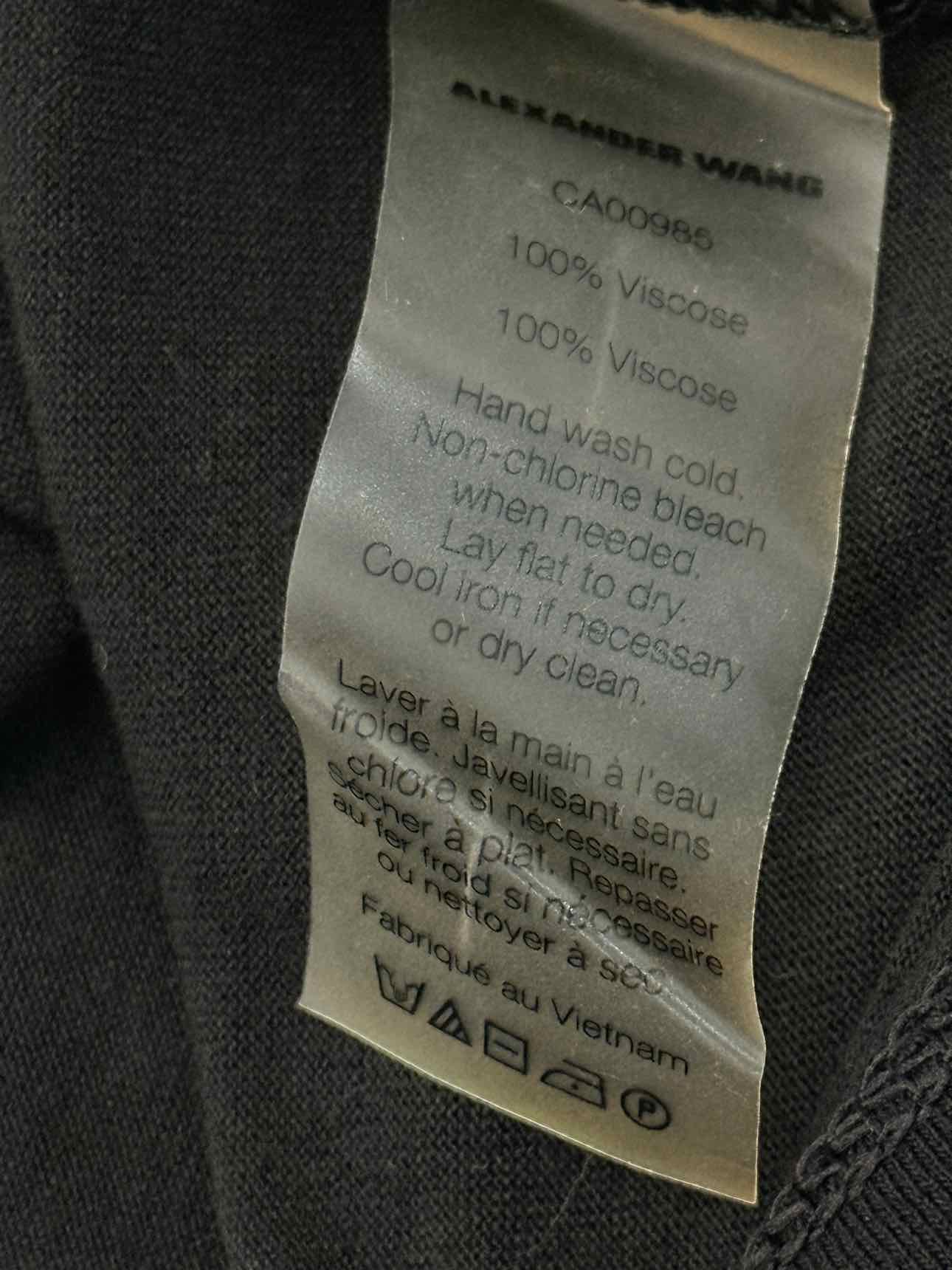 ALEXANDER WANG Black Size XSmall T-shirt