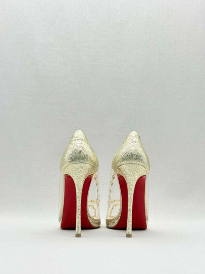 CHRISTIAN LOUBOUTIN Hargaret Cracked Size EU 38.5 Pumps