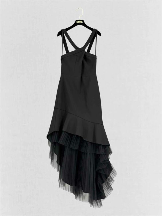BCBG MAXAZRIA Black Size US 4 Midi Dress