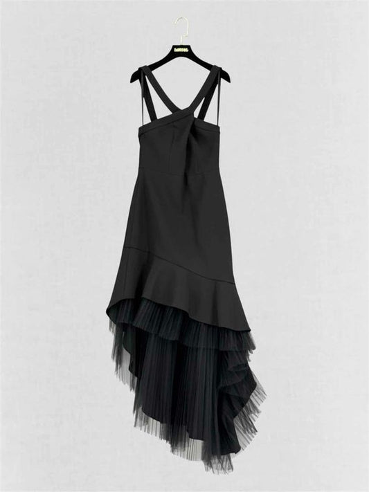 BCBG MAXAZRIA Black Size US 4 Midi Dress