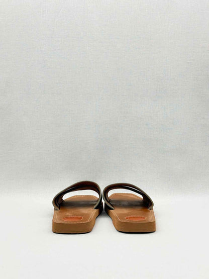 CHLOE Woody Green Logo Size EU 40 Sandals