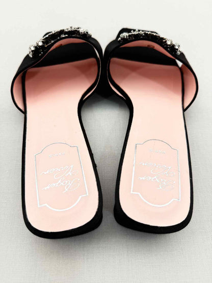 ROGER VIVIER Black Size EU 39 Mules
