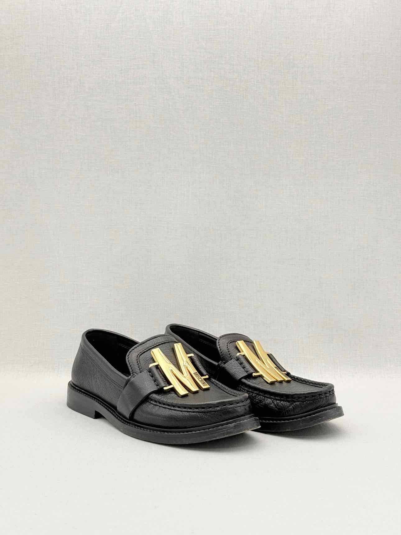 MOSCHINO College Black Size EU 37 Loafers