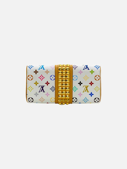 LOUIS VUITTON Courtney White Multicolor Monogram Clutch