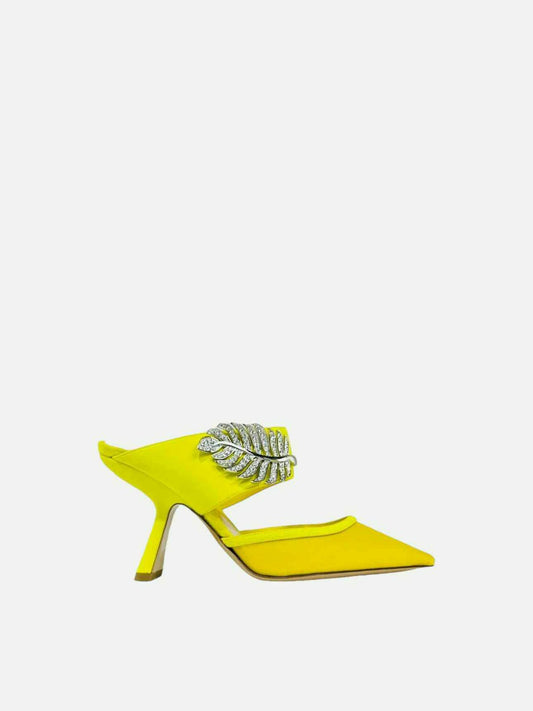 NICHOLAS KIRKWOOD Monstera Neon Yellow Size EU 36 Mules