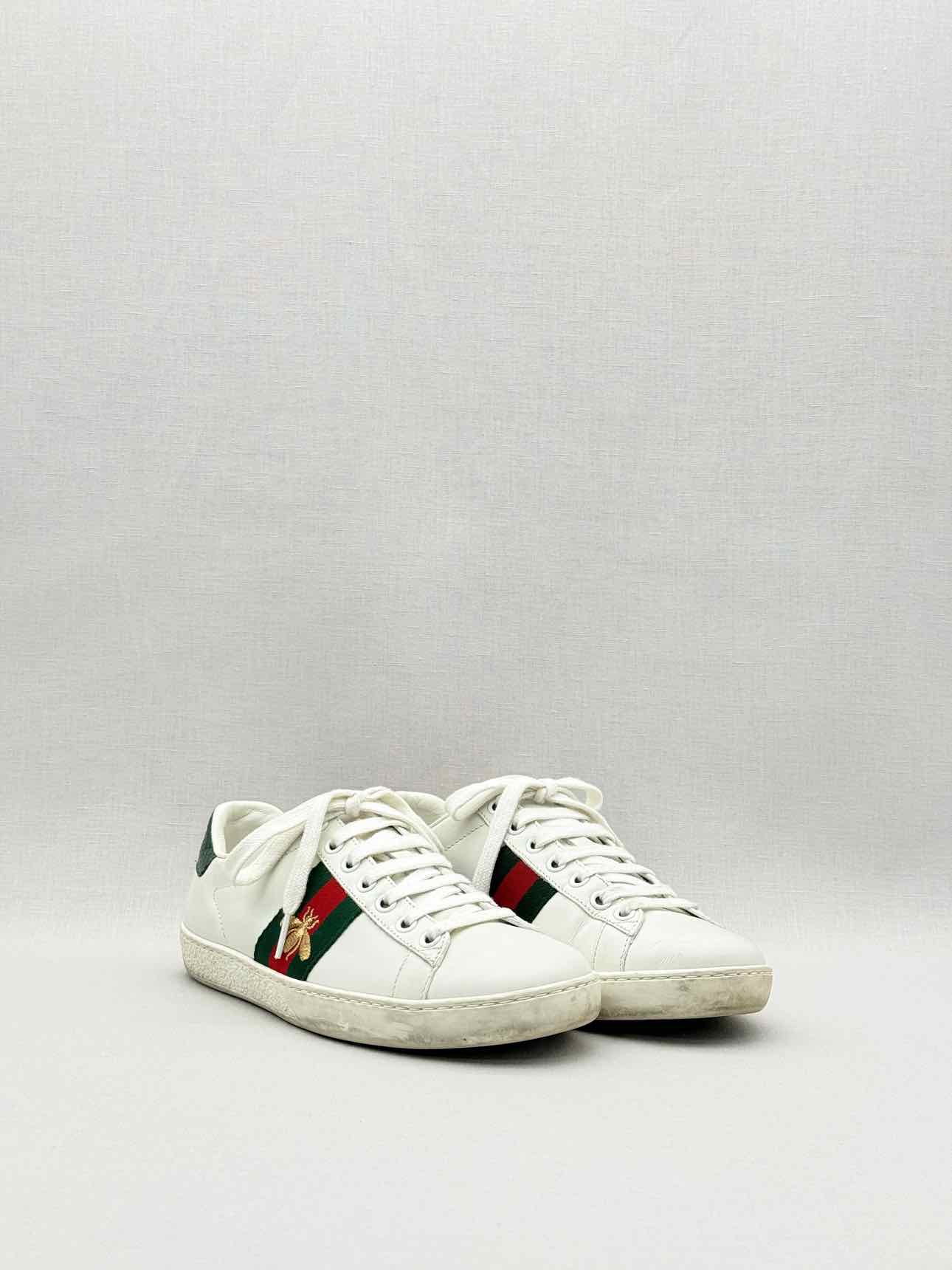 GUCCI Ace Bee White Multicolor Size EU 36 Sneakers