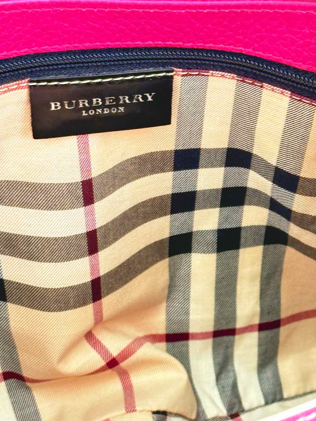 BURBERRY Stitched Pink Shoulder Bag