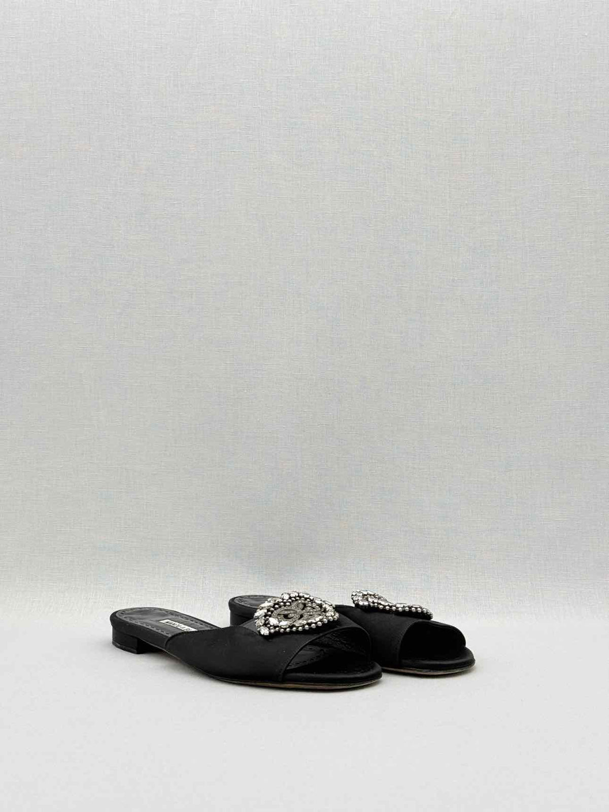 MANOLO BLAHNIK Pralina Black Size EU 35.5 Mules