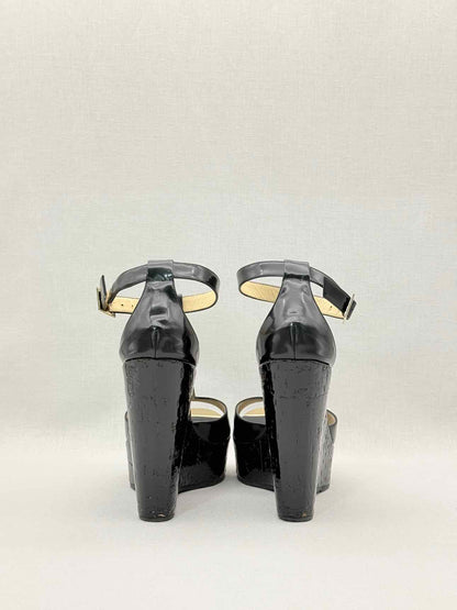 JIMMY CHOO Pela Black Size EU 41 Wedges