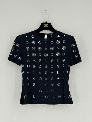 CHANEL Black Size US 4 T-shirt